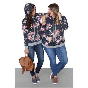 Donating 9/20, Fall Floral Hoodie